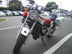 A JGSDF Police motorcycle.