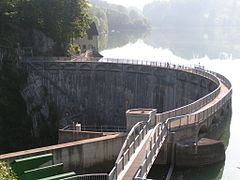 Staumauer des Lac de Montsalvens