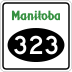 Provincial Road 323 marker