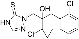 Chemical structure of prothioconazole