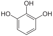 Structuurformule van pyrogallol