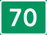 National Road 70 shield