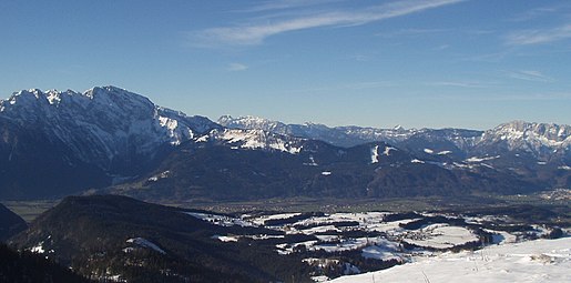 Göll–Roßfeld–Zinken–Dürrnberg-Zug, vom Trattberg