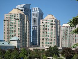 High rise buildings at Scarborough City Centre