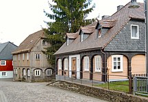 Doppelstuben-Umgebindehäuser in Schirgiswalde