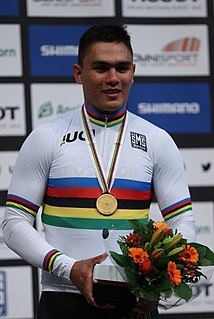 Fabián Puerta als Weltmeister im Keirin 2018