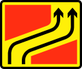 Layout of temporary traffic diversion ahead