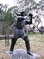 Don Bradman statue nearby