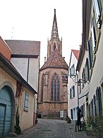 Schlosskirche, Chor von der Kirchgasse aus