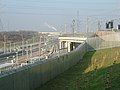 Details of the track, looking west, showing descending link from the North Kent Line.