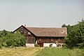 Stallstadel und Denkmal an die Schlacht auf dem Lechfeld, Hunnensteinstadel