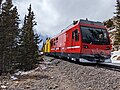 Stadler-Diesellok 27 mit Zaugg-Schneefräse