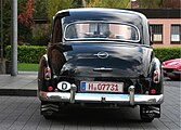Heck des Opel Kapitän '51 mit durchgehendem Fenster