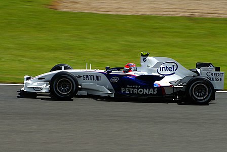 Robert Kubica driving the F1.07 at the 2007 British Grand Prix.