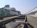 Construction of the Hokuriku Shinkansen platforms, March 2008