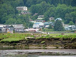 Wheeler, as seen across the Nehalem River estuary