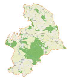 Mapa konturowa gminy Wieliczki, po lewej nieco na dole znajduje się punkt z opisem „Nory”