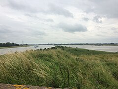 Blick auf den Pannerdense Kop vom Fort Pannerden