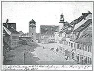 Spitalkirche am Spitaltor vor 1870