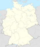 Deutschlandkarte, Position der Stadt Weimar hervorgehoben