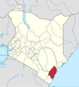 Kaart van Kilifi County