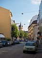 Blick von der Querstraße zum Eschenheimer Tor