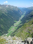 Blick auf das innere Pitztal, talauswärts