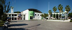 Parque Central von Tenosique mit Rathaus