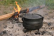 Potjie auf dem Feuer