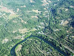 An aerial image of Trail