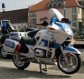 Motorrad in neuer blau-silberner Farbgebung