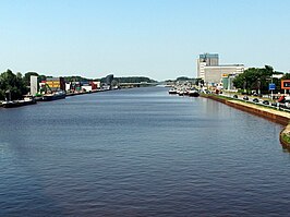 Verbrede Zuid-Willemsvaart bij Veghel