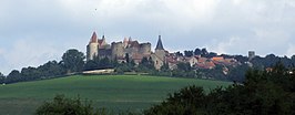 Gezicht op Châteauneuf