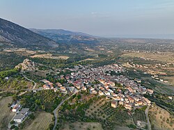 Aerial view of Francavilla Marittima