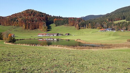 Nordwestaussicht, im Hintergrund die Höfe Point (links) und Oberhausen (rechts).