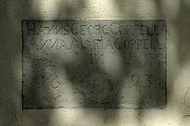 Widmungsinschrift der Kapelle