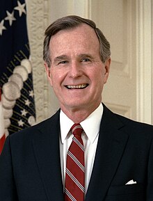 Bush's presidential portrait, 1989