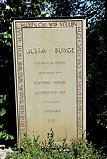 Gustav von Bunge (1844–1920) Professor der Physiologie, Forscher und Humanist. Grab auf dem Friedhof Wolfgottesacker, Basel