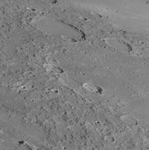 Another oblique view from MESSENGER with Haydn at right