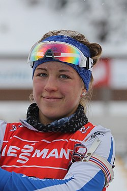 Johanna Talihärm in Hochfilzen 2012