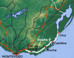 Mapa Ruta 9