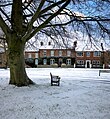 Stapleton green in the snow.