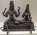Shiva und Parvati, Chola-Bronze (13. Jh.)