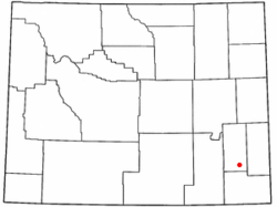 Location of Chugwater, Wyoming