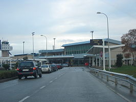 Entree van de luchthaven van Asturië