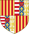 Wappen der Könige von Neapel und Titularkönige von Jerusalem aus dem Haus Trastámara