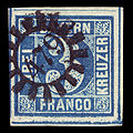 Blauer Dreier 1850