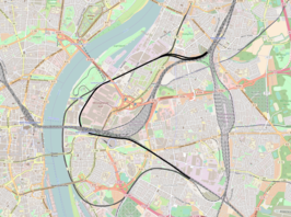 Spoorlijn Köln-Mülheim - Köln-Kalk op de kaart