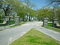 Entrance to Deering Oaks from Deering Avenue