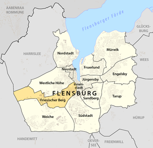 Lage von Friesischer Berg in Flensburg